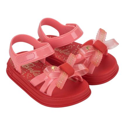 Sandalia Baby Barbie Soft Pink - 23257 - Vermelho/rosa - Atacado